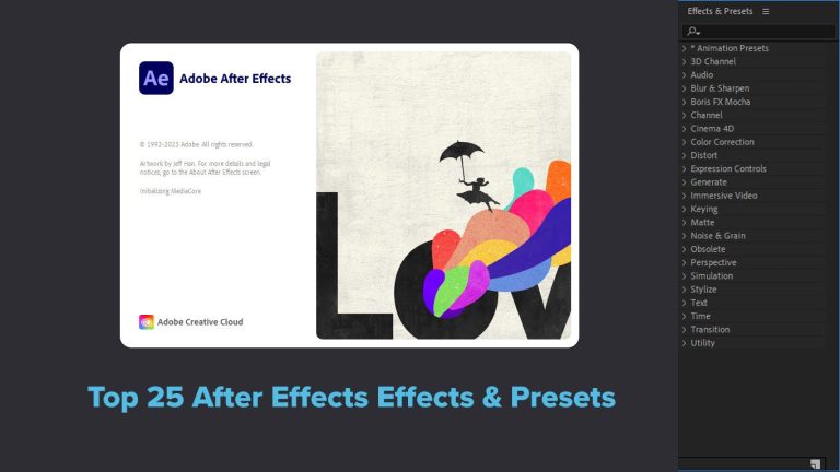Top 25 After Effects Effects & Presets