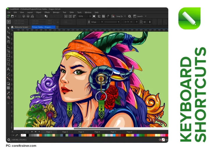 coreldraw keyboard shortcuts for mac and windows user
