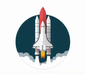 You want to add some stars to the circular background object in the image below, using a scatter brush. How can you ensure that the stars appear only inside the circle?